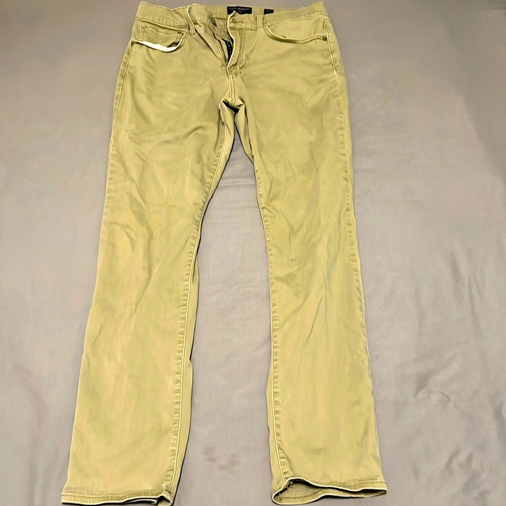 Lucky Brand Men’s 121 Slim Straight 34/32 Khaki Pants